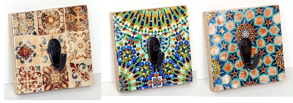 PERCHA MAD-RES 10 CM MOSAIC 2