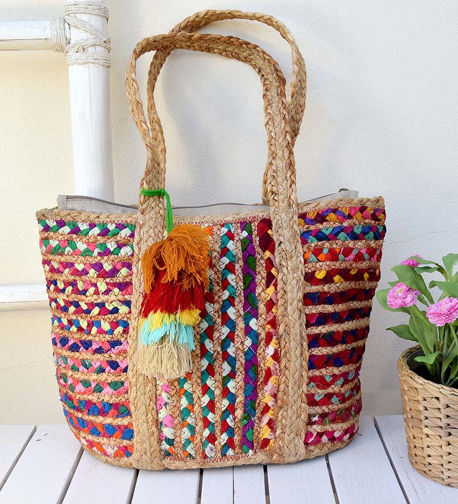 BOLSO MULTIC YUTE-SARI 45X30