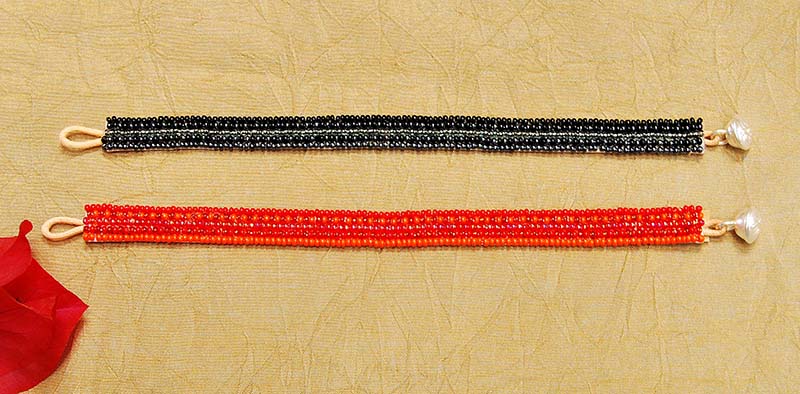 PULSERA ALG C/CUENTAS MOD 626