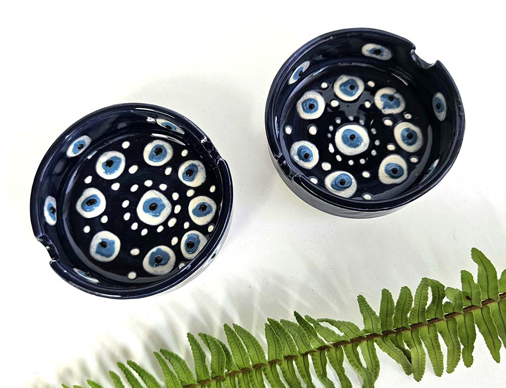 CENICERO CER MINI OJO TURCO 8