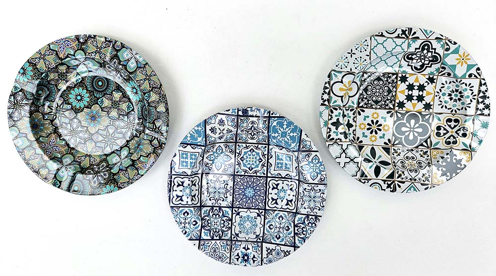 CENICERO MET MOSAICO 14 CM