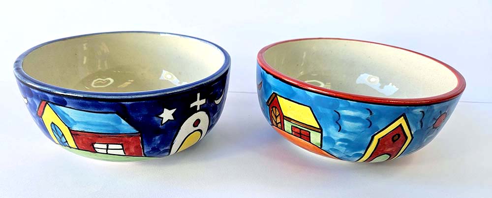 CUENCO CERAM CASAS 14 CM