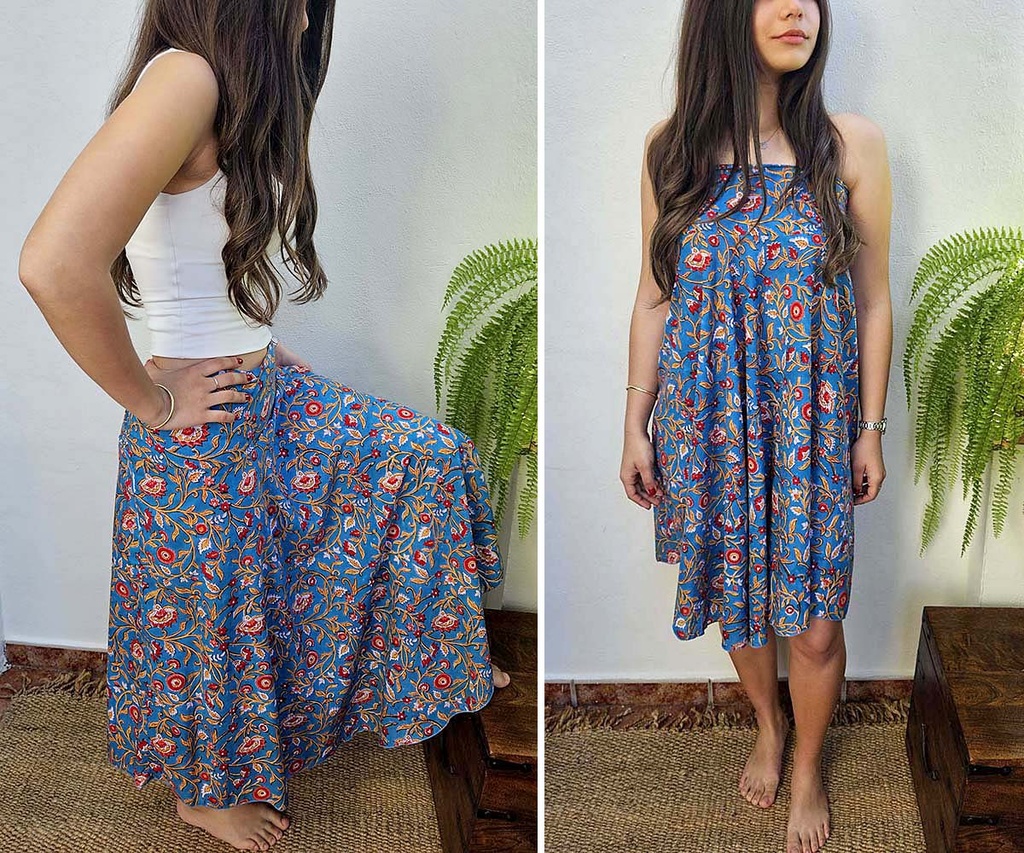 FALDA ALGODON BLOCKPRINT 162