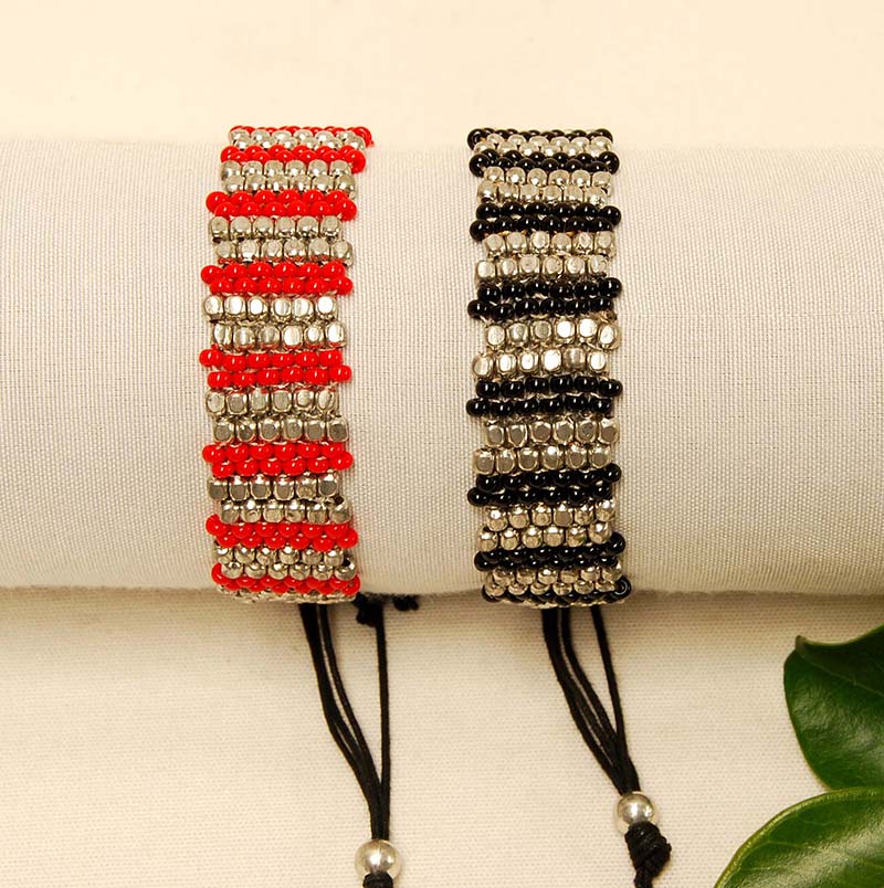 PULSERA MET CUENTAS MOD 692