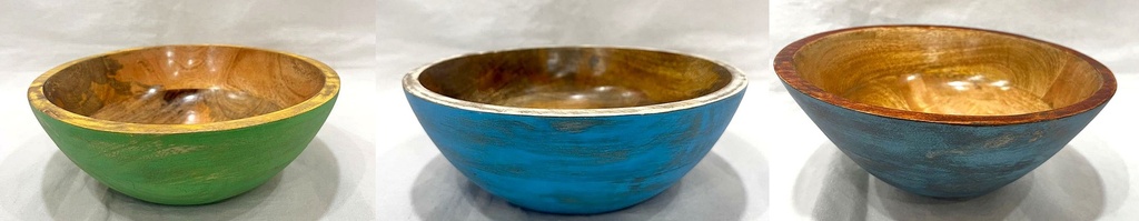 CUENCO MAD PINT ANTIQ M 20 CM