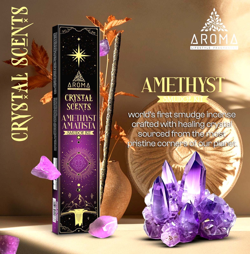 INCIENSO AROMA CRYSTAL AMATIST