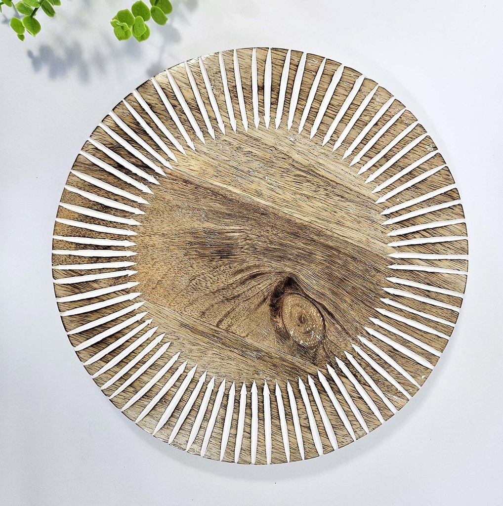 PLATO MAD TALLADA 25 CM