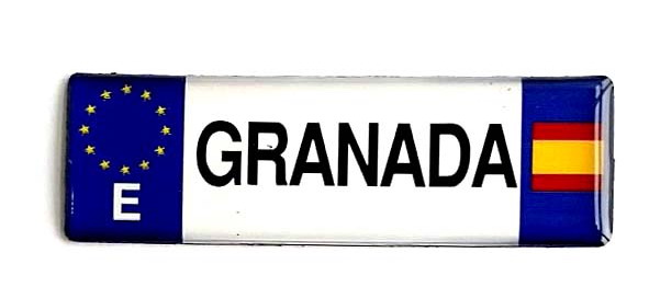 IMAN MATRICULA GRANADA 8X2,5