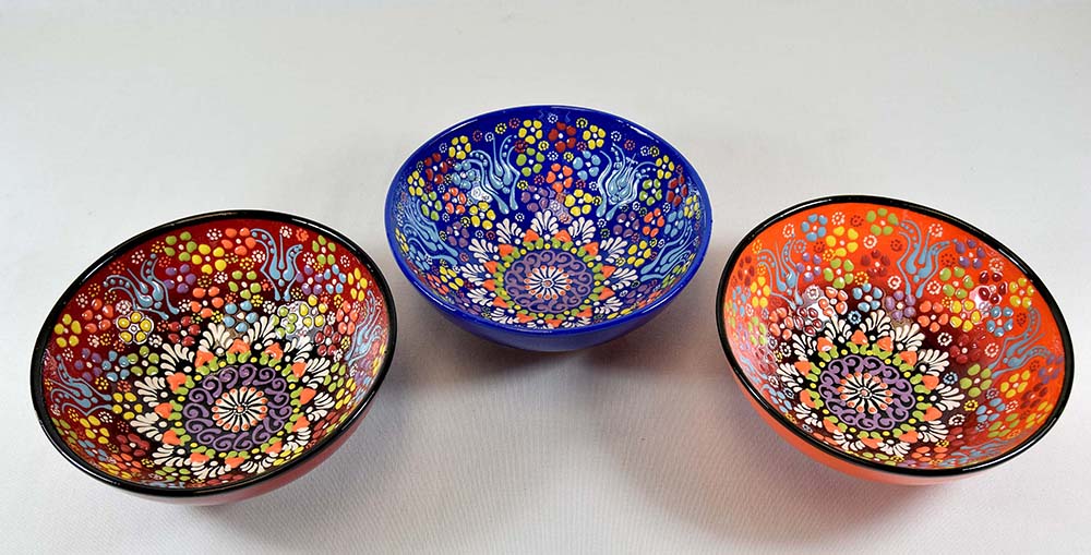 CUENCO CER MULTICOLOR G 15 CM