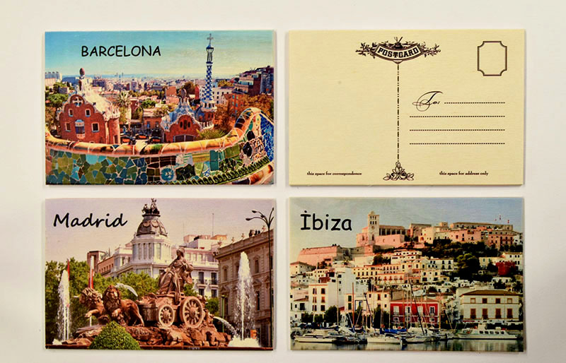 POSTAL MADERA 15X10 CM