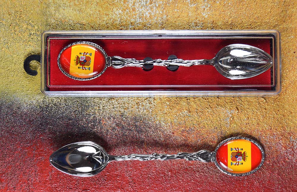 CUCHARITA BANDER ESPAÑA C/CAJA