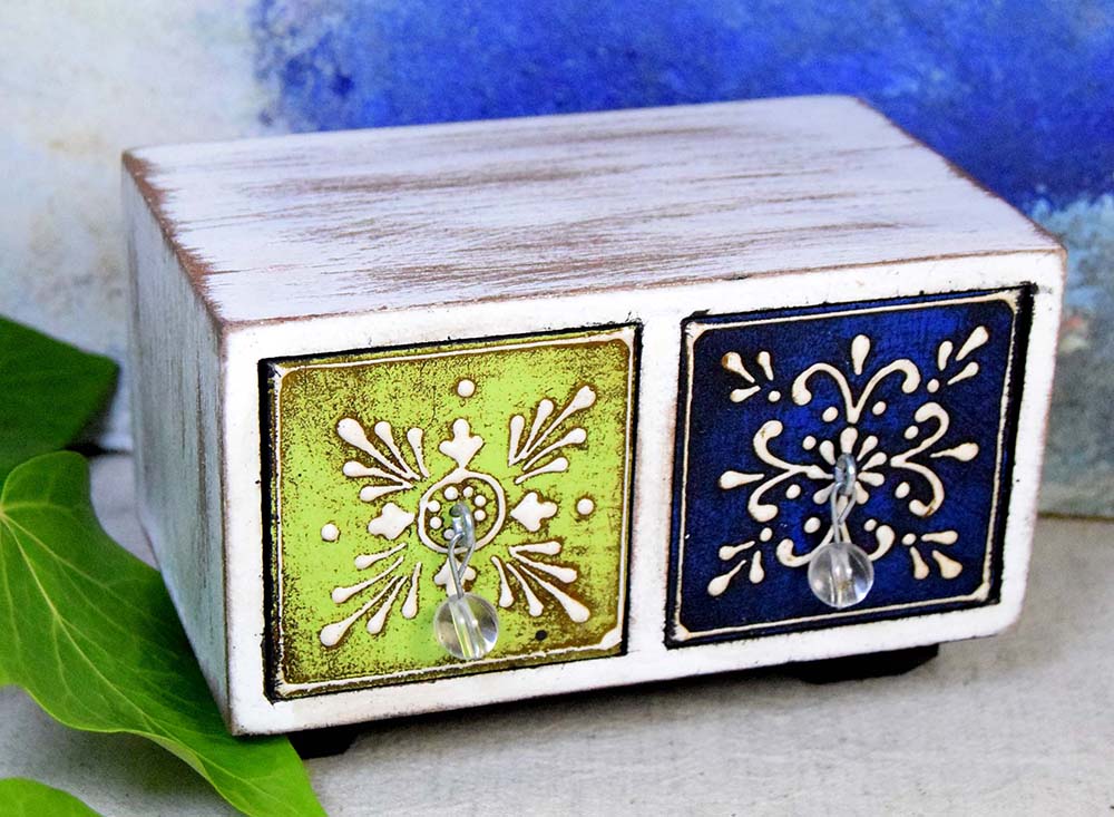 MUEBLE 2 CAJ MAD PINT 12X6,5X8