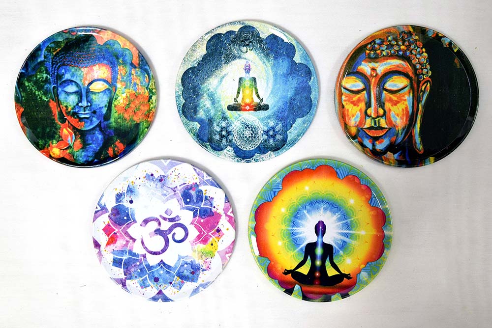 POSAVASO METAL ESOTERICO 9 CM