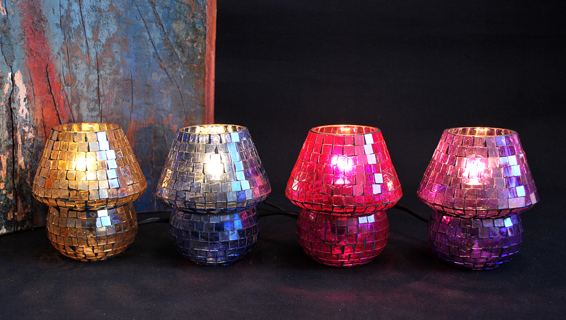 LAMPARA HONGO MOSAIC COLOR 14