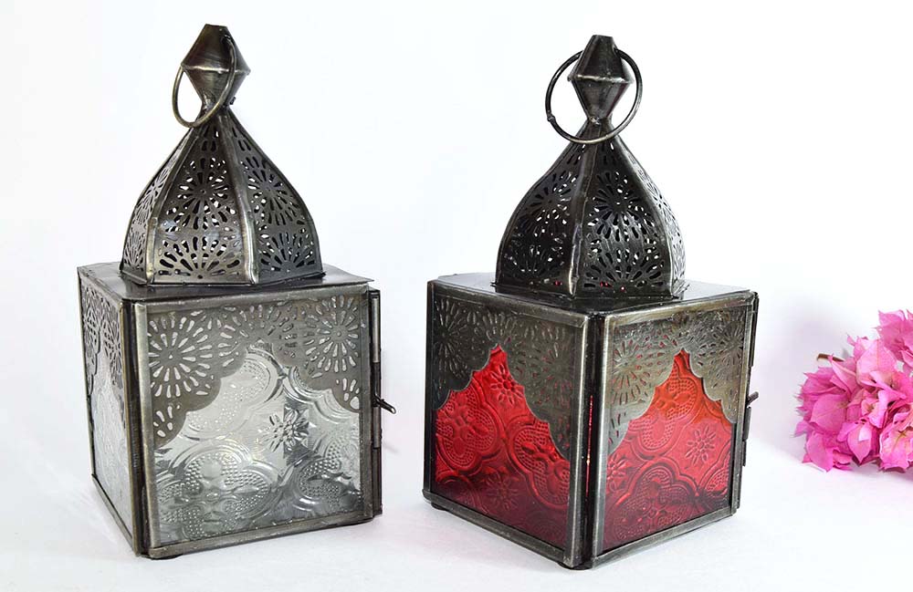 CANDIL MET/VID RABAT 16X8 CM