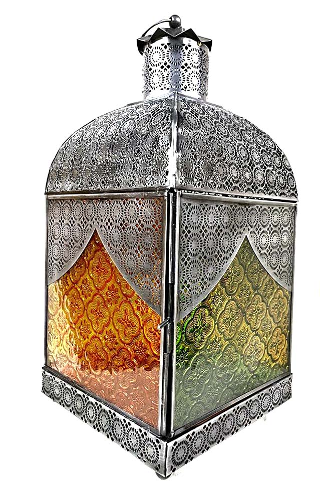 CANDIL MET/VID SURAI 38X18 CM