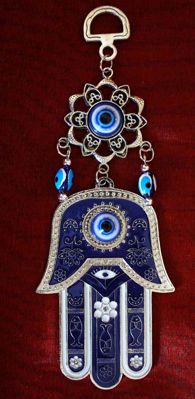 COLGANTE OJO TURC MANO 17 CM