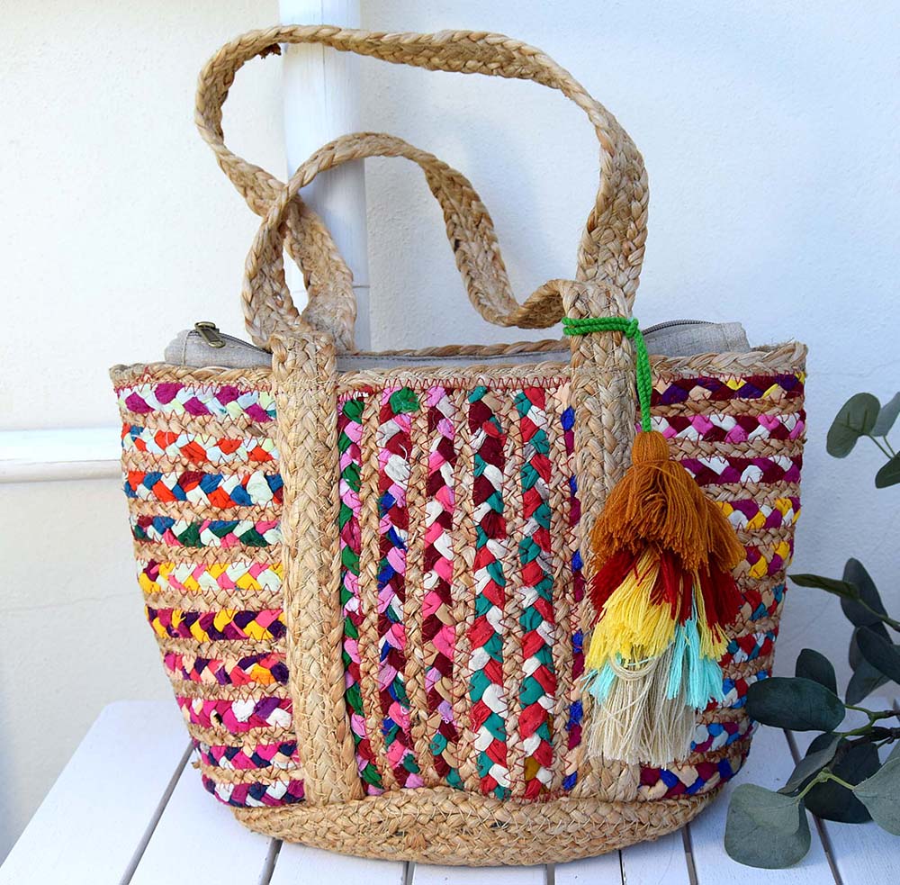 BOLSO MULTIC YUTE-SARI 40X23CM