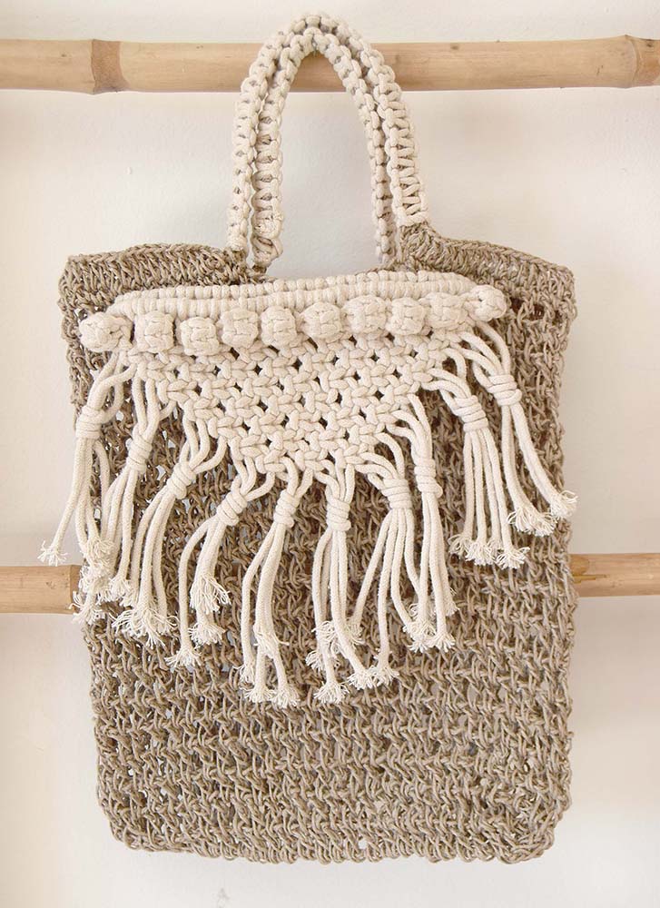 BOLSO NUPUR YUTE MACRAME 33X26