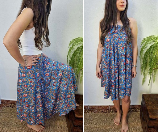 [4575162] FALDA ALGODON BLOCKPRINT 162