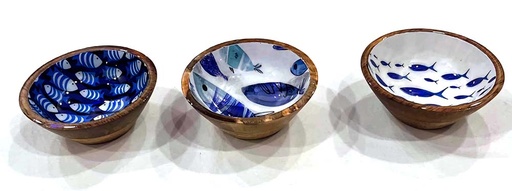 [9275087] CUENCO MAD/RESIN PECES 12X5 CM