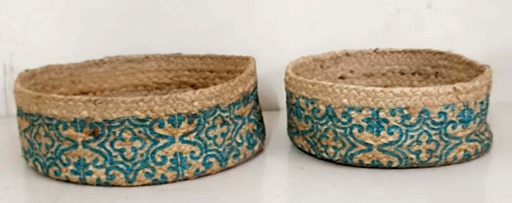 [5575030] SET 2 CESTOS YUTE-PRINT 25,19