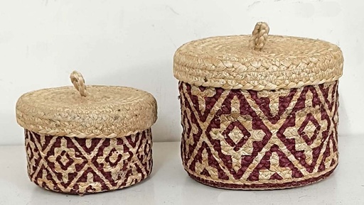 [5575033] SET 2 CESTOS C/TAP YUTE-PRI 19